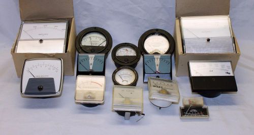 Analog panel meters - 14 pc assortment for sale