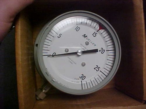 Moeller dial indicating pressure gauge 30 psig  ... vv-226 for sale