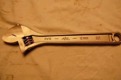 Mac Tools 12&#034; Adjustable Wrench AW12 &#034;New&#034;