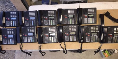 Lot Of 11 Nortel Meridian Norstar M7310  Black Display Telephone  Used