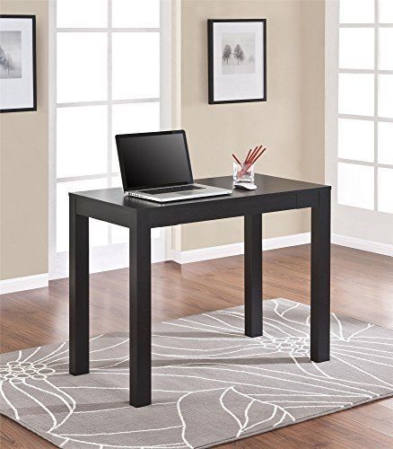 Altra home office desks parsons desk with drawer black oak new free shipping for sale
