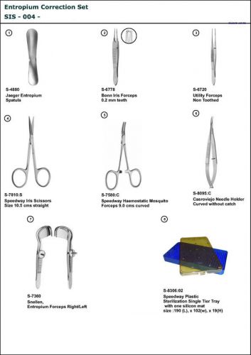 Entropium Correction Set (Ophthalmic / Eye)