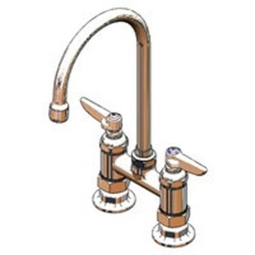 T&amp;s brass b-0325-a22 pantry faucet double deck mount for sale