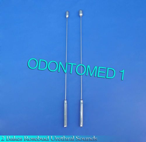 2 Pcs Bakes Rosebud Urethral Sounds 10mm+11mm