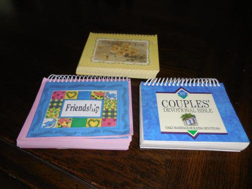 DAILY DEVOTIONS/POEMS AND SAYINGS FOR FULL YEAR SPIRAL BOUND LOT OF 3