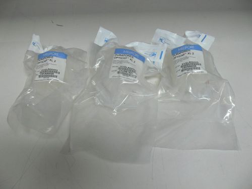 Lot of 3 Millipore Durapore Opticap XL 2 KVGLA02HH3 Disposable Capsule filters