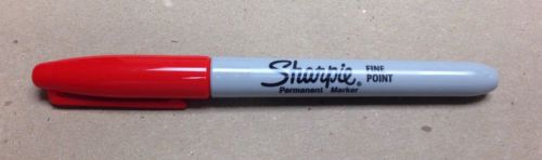 Sharpie Permanent Marker, Fine Point, Pen-Style, Red Ink , Each (30002)