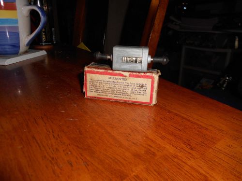 Vintage Veeder Root Machine Model 30 Speed Counter w/ part of the orig. box USA