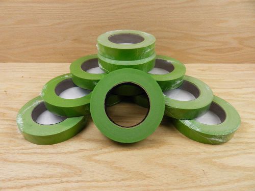 10 professional grade 1&#034; green painters masking trim edge tape 180&#039; 60 yd roll for sale