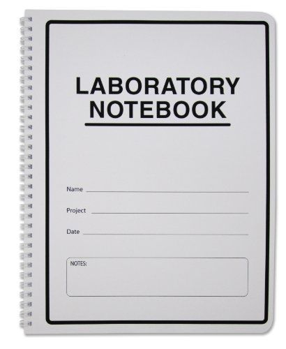 Bookfactory? student lab notebook (scientific grid format), 100 pages [wire-o for sale