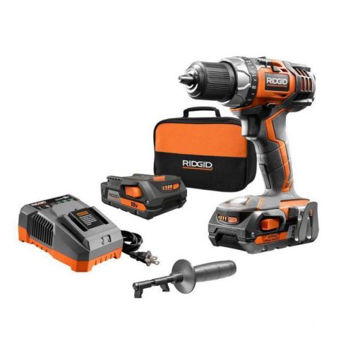 New Home Durable Quality 18 Volt Lithium Ion Cordless Compact Drill Driver Kit