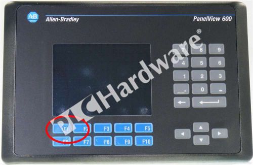 Allen bradley 2711-b6c20 /c panelview 600 color/touch/key/ethernet frn 4.44 read for sale