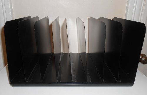 Steelmaster Heavy Metal Industrial Paper Letter Vertical Desk Organizer- 8 Slots