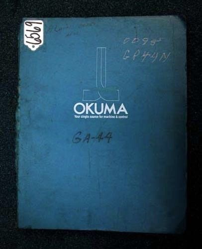 Okuma Parts Book for Cylindrical Grinders GP-N2, GA-N2 Axis