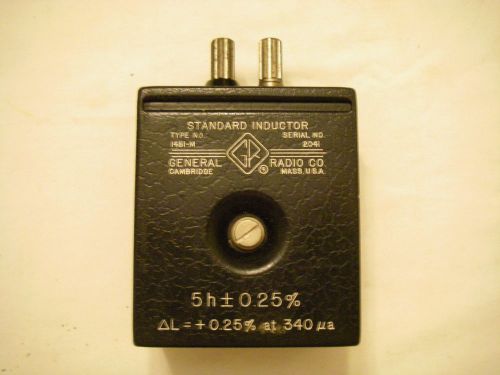 General Radio Standard Inductor 5h type 1481-M