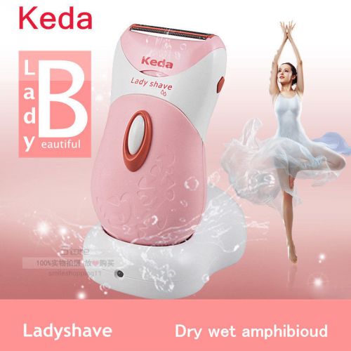 HOT Keda shave Washable Wet/Dry Rechargeable Electric Women Lady Shaver Trimmer