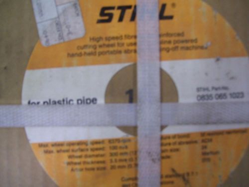 STIHL HAND HELD SAW-PLASTIC PIPE BLADES-0835 065 1023-FULL UNOPENED BOX OF 10