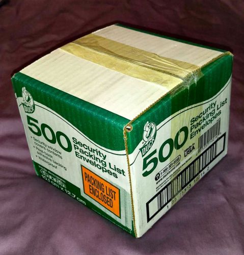 Duck 500 security packing list envelopes 4x5” for sale
