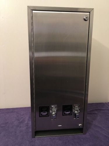 Stainless Steel Tampon Vending Machine Coin Operated Business Restroom