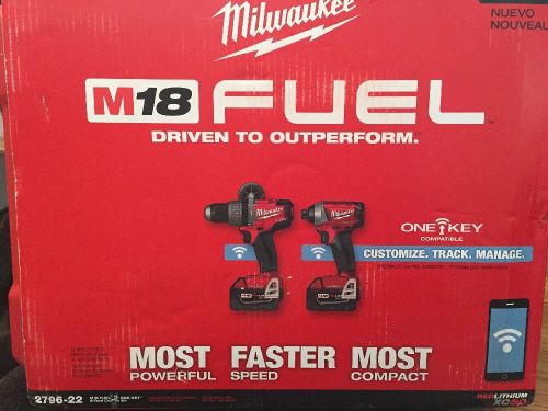 Milwaukee 2796-22 M18 Fuel W/one Key 2 Tool Combo Kit