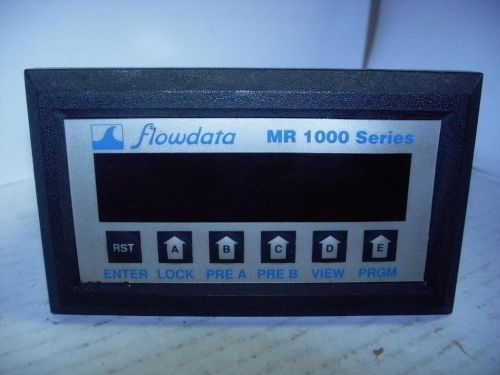 FLOWDATA MR10-1A30 RATE OF FLOW / CONSUMPTION INDICATOR 11-15VDC MR 1000