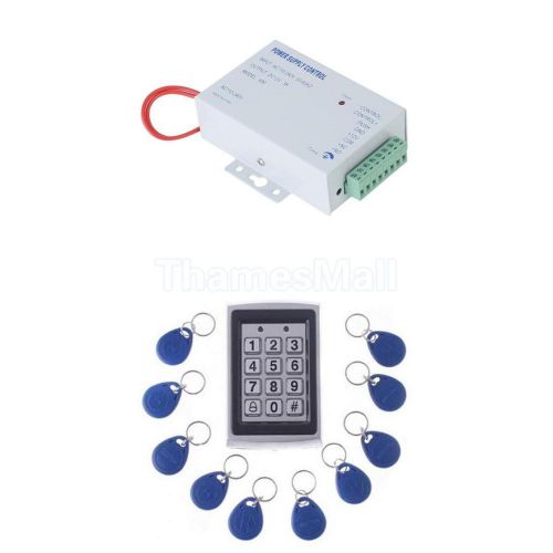Rfid reader card door access control password keypad+access control power supply for sale