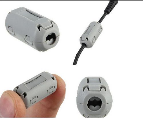 5xGrey Clip On EMI RFI Noise Suppressor Ferrite Core Filter For 5mm Dia Cable SP
