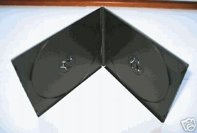 200 7mm double poly cd/dvd case w/sleeve, black - psc9 for sale