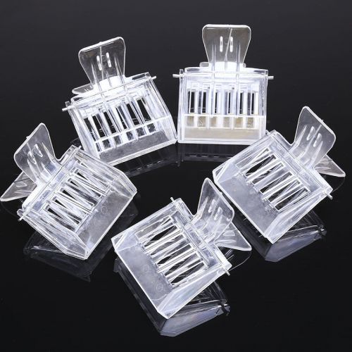 5pcs Plastic Clip Queen Cage Clip Shape Cages Bee Catcher Beekeeping Tools