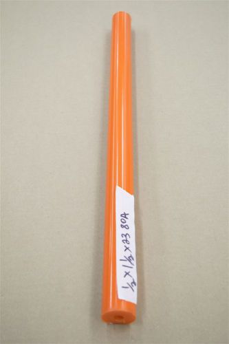 Urethane tube 1/2&#034; id 1-1/2&#034; x 23&#034; 80a durometer orange polyurethane acrotech for sale