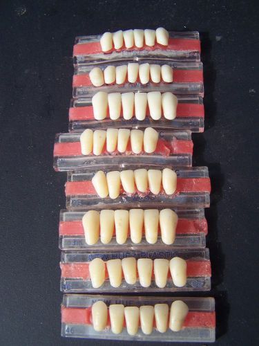 Dentsply New Hue Lower Anterior Denture Teeth Various Shades 8 cards NEW
