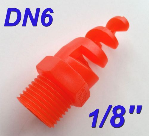 50 pcs new 1/8&#034; dn6 polypropylene pp spiral cone spray nozzle 1/8 &#034; bspt 0.125&#034; for sale