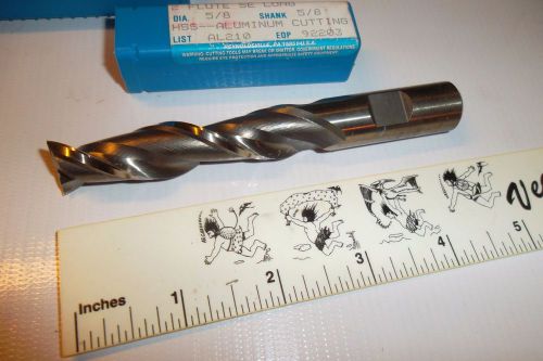 NIAGARA 92203 - 5/8&#034; Endmill - 5/8&#034; Shank - HSS - 2 FLT SE Weldon Flat - UNUSED