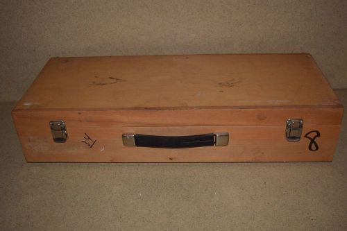++ WOOD HARD EQUIPMENT CARRYING CASE - 24X9X3&#034; INSIDE (12l)
