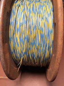 24 awg 1 pair cross connect wire yellow/blue 3lb spool for sale