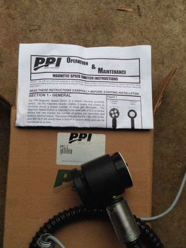 PPI PRECISION PULLEY AND IDLER MS1 Magnetic Speed Switch