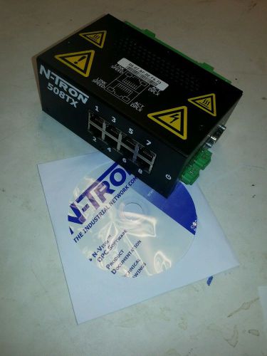 N-TRON 508TX-A INDUSTRIAL ETHERNET SWITCH. New out of Box