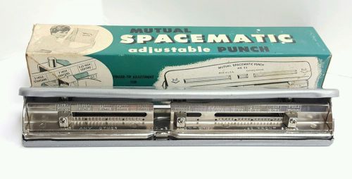 Adjustable Hole Punch Vintage Mutual Spacematic no.23 Hole Punch