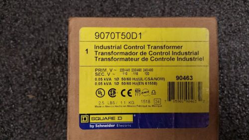 SQUARE D 9070T50D1 Control Transformer