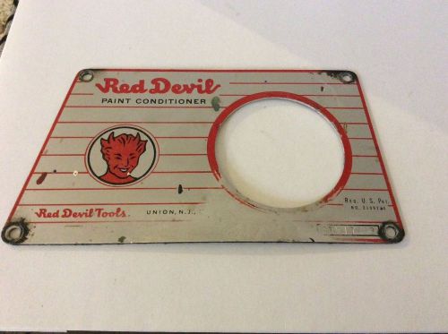 VINTAGE RED DEVIL PAINT CONDITIONER BADGE EMBLEM