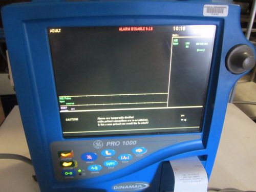 GE Dinamap Pro 1000 Color Patient Monitor