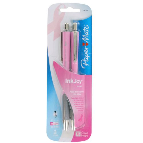 Paper Mate InkJoy 700RT Retractable Ball Point Pen, Medium, Back Ink, Pack of 2