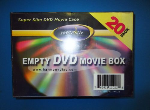 Premium Single Black DVD CD Cases, hold 1 Disc, Slim 7mm, S7B &#034;20 pcs&#034;
