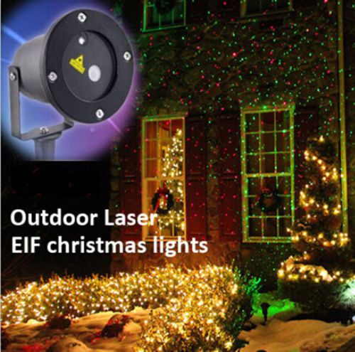 Waterproof Outdoor Christmas Lights Elf Laser Projector,Red Green Moving lights