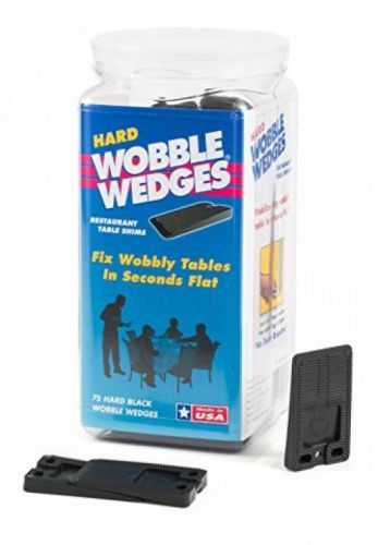 Wobble Wedge - Hard Black - Table Shims - 75 Pc