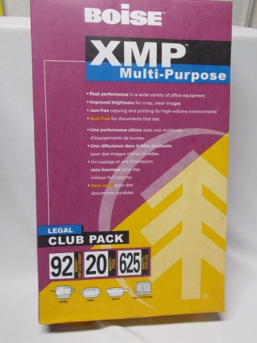 Boise XMP multi-Purpose 8.5&#034; X 14&#034; 20 lb. paper 625 sheets 92 bright 20 weight