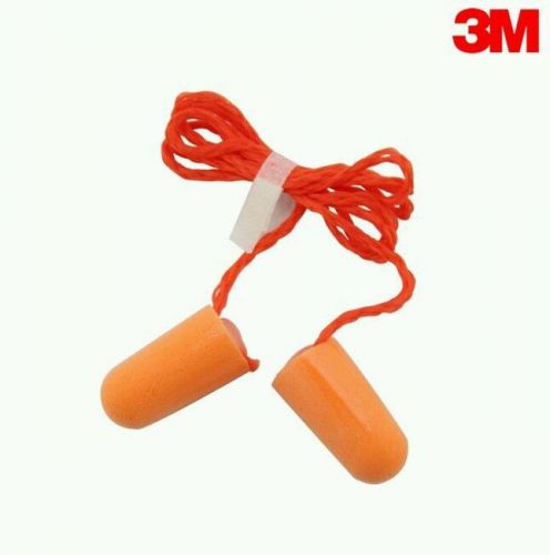 20 Pairs 3M 1110 Disposable Soft Foam Corded Ear Plugs - Noise Reducer earplugs
