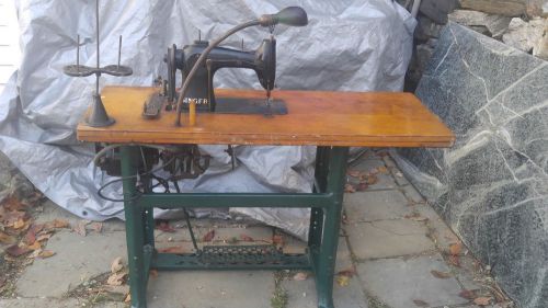 Singer 95-100 industrial sewing machine with table for sale