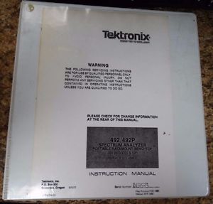 Tektronix 492/492P Instruction Manual