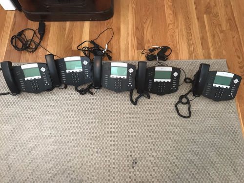 Lot of 5 - Polycom IP 550 VoIP SIP Phone